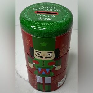 Cocoa Bank Twist Chocolate 8 Servings Chocolate Collectible Gift TIN CAN New